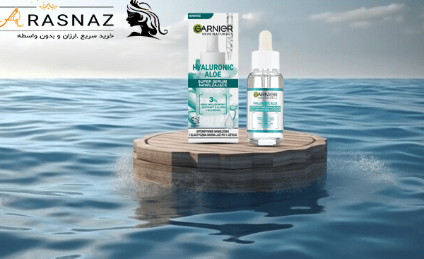 سرم آبرسان هیالورونیک و آلوورا گارنیر مدل Hyaluronic Aloe