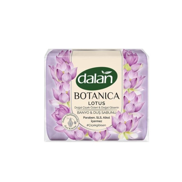 صابون گلیسیرینه دالان بوتانیکا با رایحه گل نیلوفر آبی در بسته بندی 4*150
