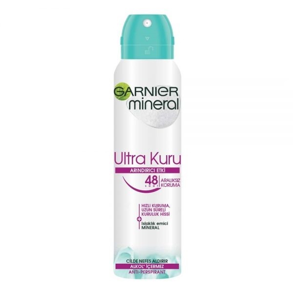 اسپری دئودورانت زنانه Mineral Ultra Dry گارنیر 150 میلی لیتر