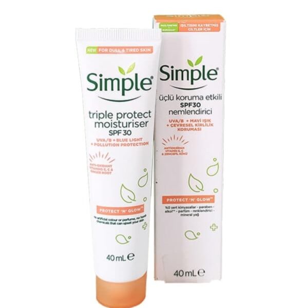 مرطوب کننده ضدآفتاب SPF 30 Simple