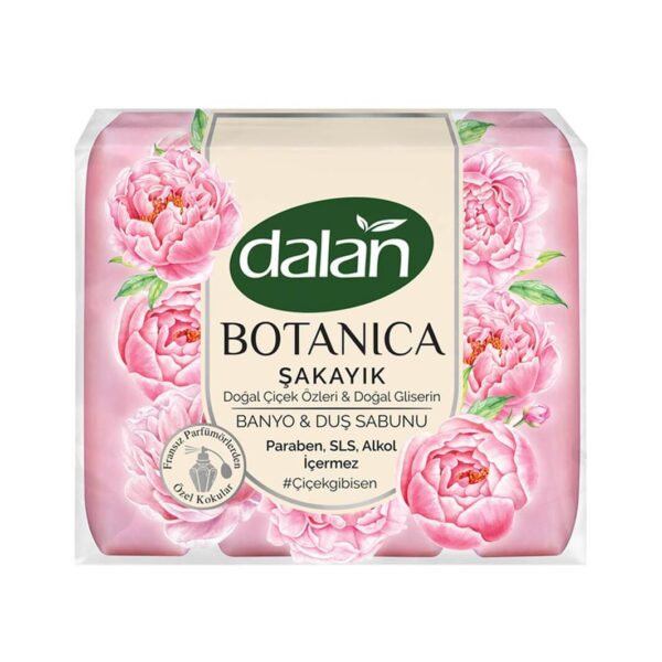 صابون گلیسیرینه دالان بوتانیکا با رایحه گل شقایق در بسته بندی 4*150 گرمی