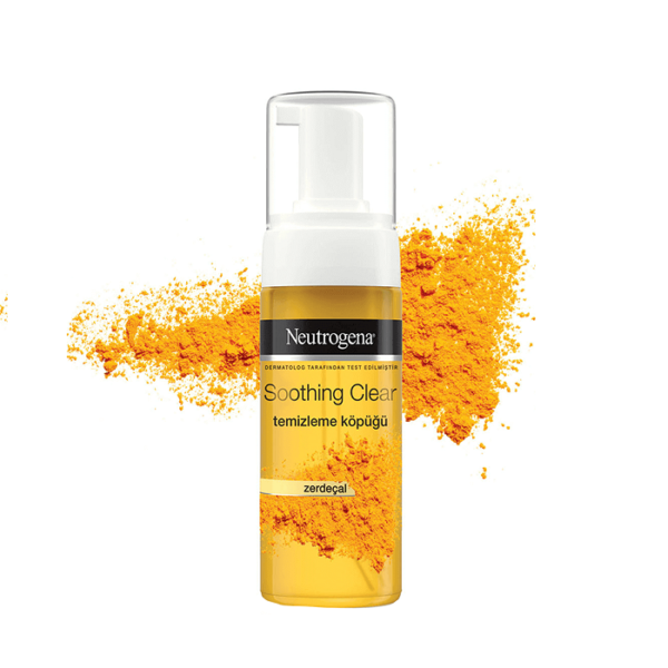 مایع پاک کننده صورت Neutrogena Soothing Clear Turmeric Mousse